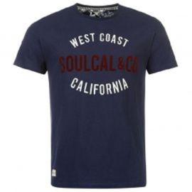 Tričko SoulCal  Logo T Shirt Navy Velikost - M