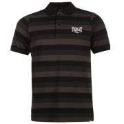 Everlast Stripe Polo Shirt Mens Black