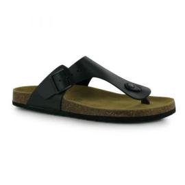 Kangol Toe Post Sandals Ladies Black