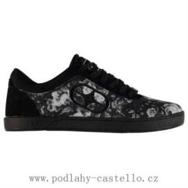 No Fear Floral Ladies Skate Shoes Black Velikost - UK8 (euro 42)