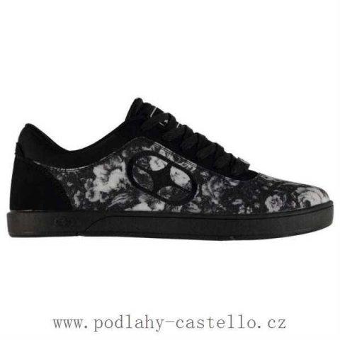 No Fear Floral Ladies Skate Shoes Black, Velikost: UK8 (euro 42)