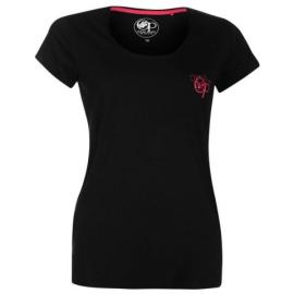 Ocean Pacific Pacific Scoop T Shirt Ladies Black Velikost - 10 (S)