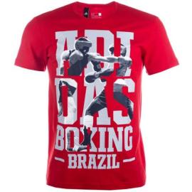 Tričko Adidas Mens Rio Boxing T-Shirt Red Velikost - XS