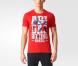Tričko Adidas Mens Rio Boxing T-Shirt Red Velikost - XS