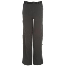 Kalhoty Karrimor Aspen Zip Off Trousers Junior Charcoal/Pink Velikost - 7-8 let