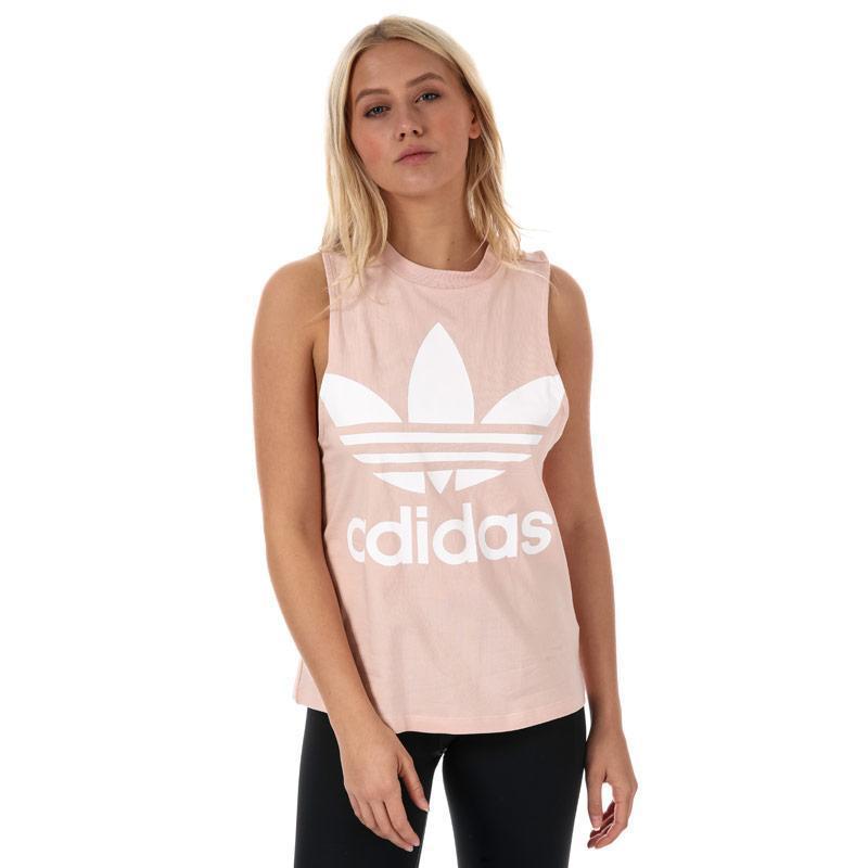 Adidas Originals Womens Trefoil Tank Top Dusky Pink, Velikost: 10 (S)