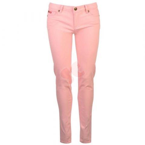 Legíny Lee Cooper Coloured Jeans Ladies Pink, Velikost: 6 (XXS)