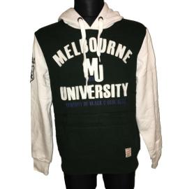 Mikina s potiskem Melbourne University zelená Velikost - XXL