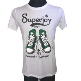 Tričko s krátkým rukávem Superjoy - tenisky bílá Velikost - L