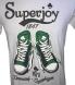 Tričko s krátkým rukávem Superjoy - tenisky bílá Velikost - XXL