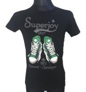 Tričko s krátkým rukávem Superjoy - tenisky černá