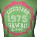 Pánské tričko Lifeguard 1975 Hawaii Country zelená Velikost - M