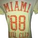 Pánské tričko s krátkým rukávem Miami full clip žlutá Velikost - XL