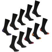 Ponožky Lee Cooper 10 Pack Socks Mens Black Asst