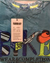 Dětské tričko s krátkým rukávem Fashion Boy modrá Velikost - 11-12 let