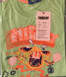 Dětské tričko s krátkým rukávem Fashion Boy zelená Velikost - 11-12 let