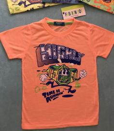 Dětské tričko s krátkým rukávem Fashion Boy oranžová Velikost - 3-4 roky