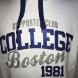 Pánská mikina Supporter club College Boston 1981 bílá Velikost - XXL