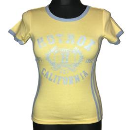 Dámské tričko s krátkým rukávem Hotrox California 1961 žlutá Velikost - 12 (M)
