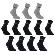 Ponožky Donnay Quarter Socks 12 Pack Childrens Dark Asst