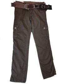 Dámské plátěné kalhoty khaki Velikost - W26/L32