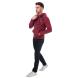 Mikina Crosshatch Black Label Mens Lapout Logo Hoody Red Velikost - L