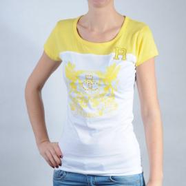 Dámské triko Rocawear žlutá/bílá Velikost - 14 (L)