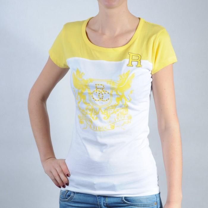 Dámské triko Rocawear žlutá/bílá, Velikost: 14 (L)