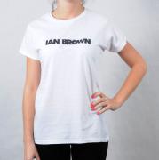 Dámské triko Gildan - Ian Brown bílá