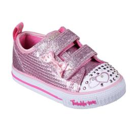 Skechers Twinkle Toes Itsy Bitsy Shoes Infant Girls Pink Velikost - C5 (euro 22)
