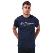Tričko Ben Sherman Mens Large Logo T-Shirt Navy