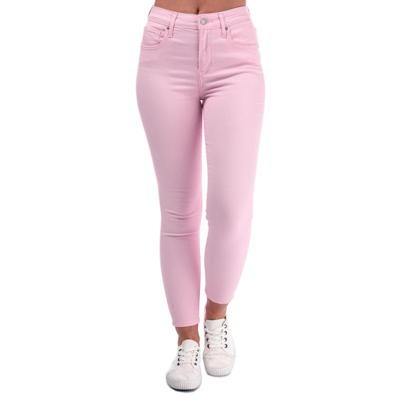 Levis Womens 721 High Rise Skinny Ankle Jeans Pink, Velikost: W31