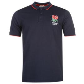 RFU England Rugby Core Polo Shirt Mens Navy Velikost - XXL