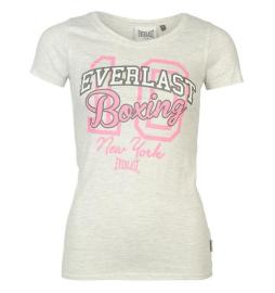 Everlast Logo T Shirt Ladies Ash Marl