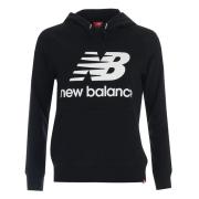 Mikina s kapucí New Balance Womens Essentials Pullover Hoody Black