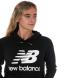 Mikina s kapucí New Balance Womens Essentials Pullover Hoody Black Velikost - 16 (XL)