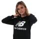 Mikina s kapucí New Balance Womens Essentials Pullover Hoody Black