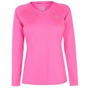 Tričko Karrimor Long Sleeve Running T Shirt Ladies Fluo Pink