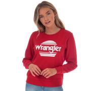 Mikina Wrangler Womens Crew Sweatshirt Red