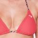 Plavky Roxy Tiki Triangle Bikini Top Ladies Rouge Red Velikost - XL