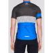 Odlo Mens Active Short Sleeve Cycling Jersey Black/Blue