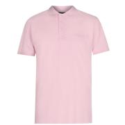 Pierre Cardin Plain Polo Shirt Mens Pink