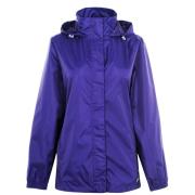 Gelert Packaway Waterproof Jacket Ladies Gelert Purple