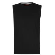 Tílko Pierre Cardin Embroidered Sleeveless T Shirt Mens Black