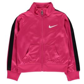 Nike Full Zip Track Jacket Infant Girls Pink Velikost - 5-6 let