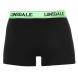 Spodní prádlo Lonsdale 2 Pack Trunks Mens Black/Fl Green Velikost - M