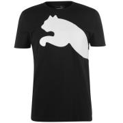 Tričko Puma Big Cat QT T Shirt Mens Black/White
