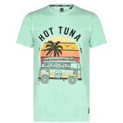 Tričko Hot Tuna Crew T Shirt Mens Aqua Camper