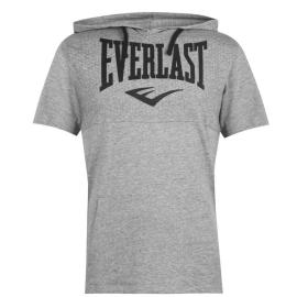 Tričko Everlast Hooded T Shirt Mens Grey Marl Velikost - XXL