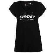 Spyder Allure Graphic T Shirt Ladies Black/White